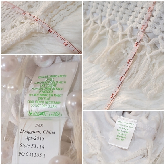 Lilly Pulitzer ✦ Adabelle Crochet Fringe Dress ✦ White Cotton XS EUC Resort Chic - Picture 13 of 17